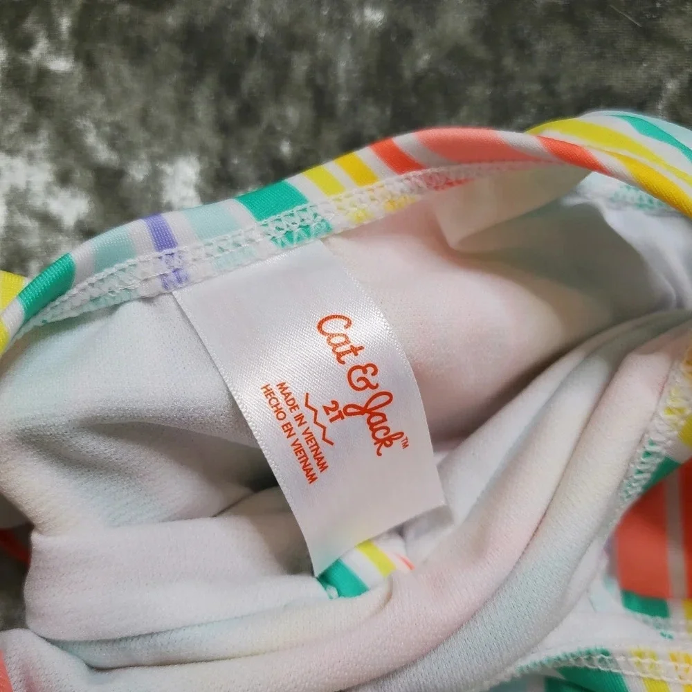 Cat & Jack‎ Colorful Striped Swimsuit